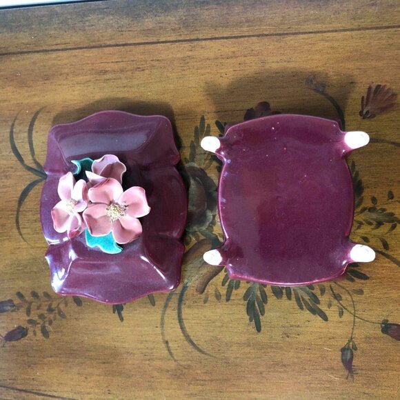 California pottery - Johannes Brahm floral lidded trinket box - Picture 7 of 12